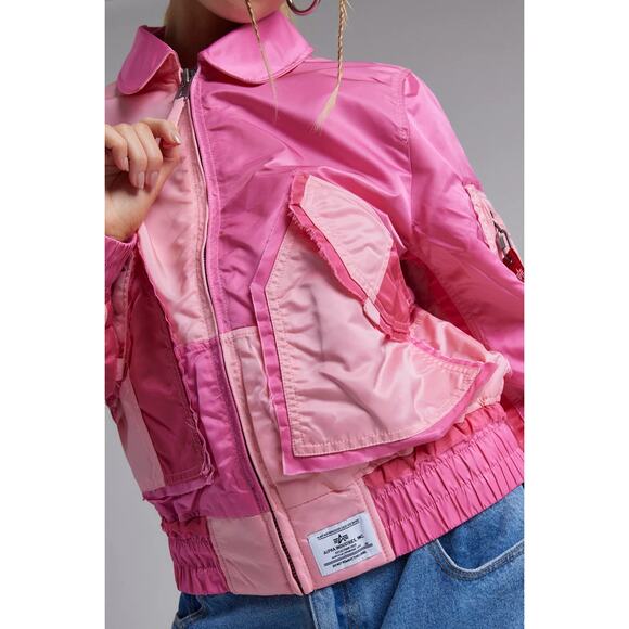 Alpha Industries Pink Colorblock CWU 45/P Bomber Jacket | Medium | NWOT - Picture 4 of 12
